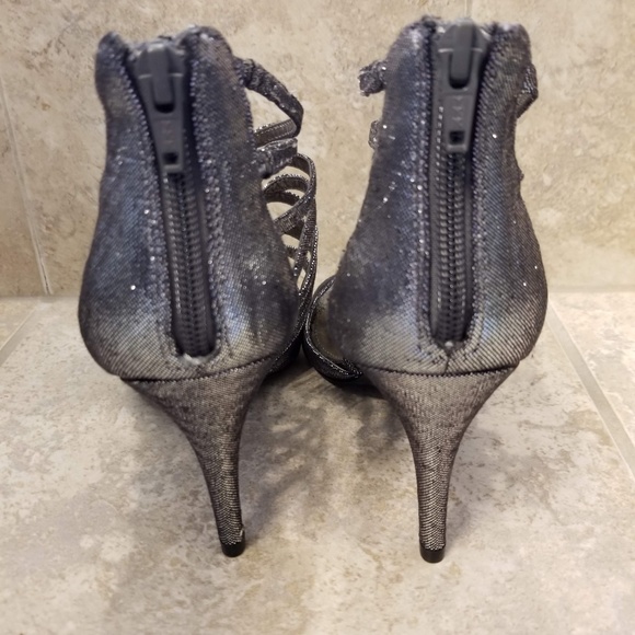 M by Marinelli Pewter Party Heels - Picture 3 of 5
